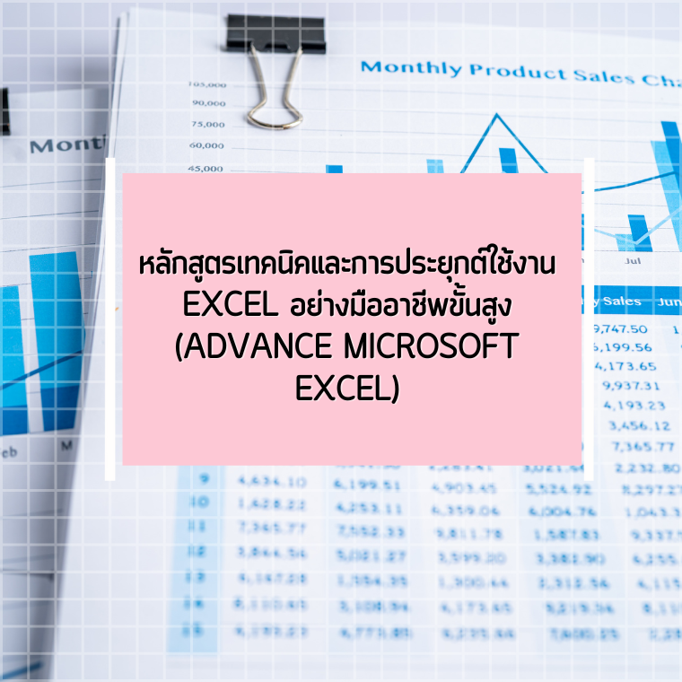 หลักสูตรเทคนิคและการประยุกต์ใช้งาน Excel อย่างมืออาชีพขั้นสูง (Advance Microsoft Excel)