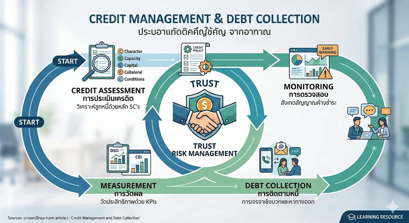 ยุทธศาสตร์การบริหารวงจรเครดิตและการติดตามหนี้อย่างมีประสิทธิภาพ