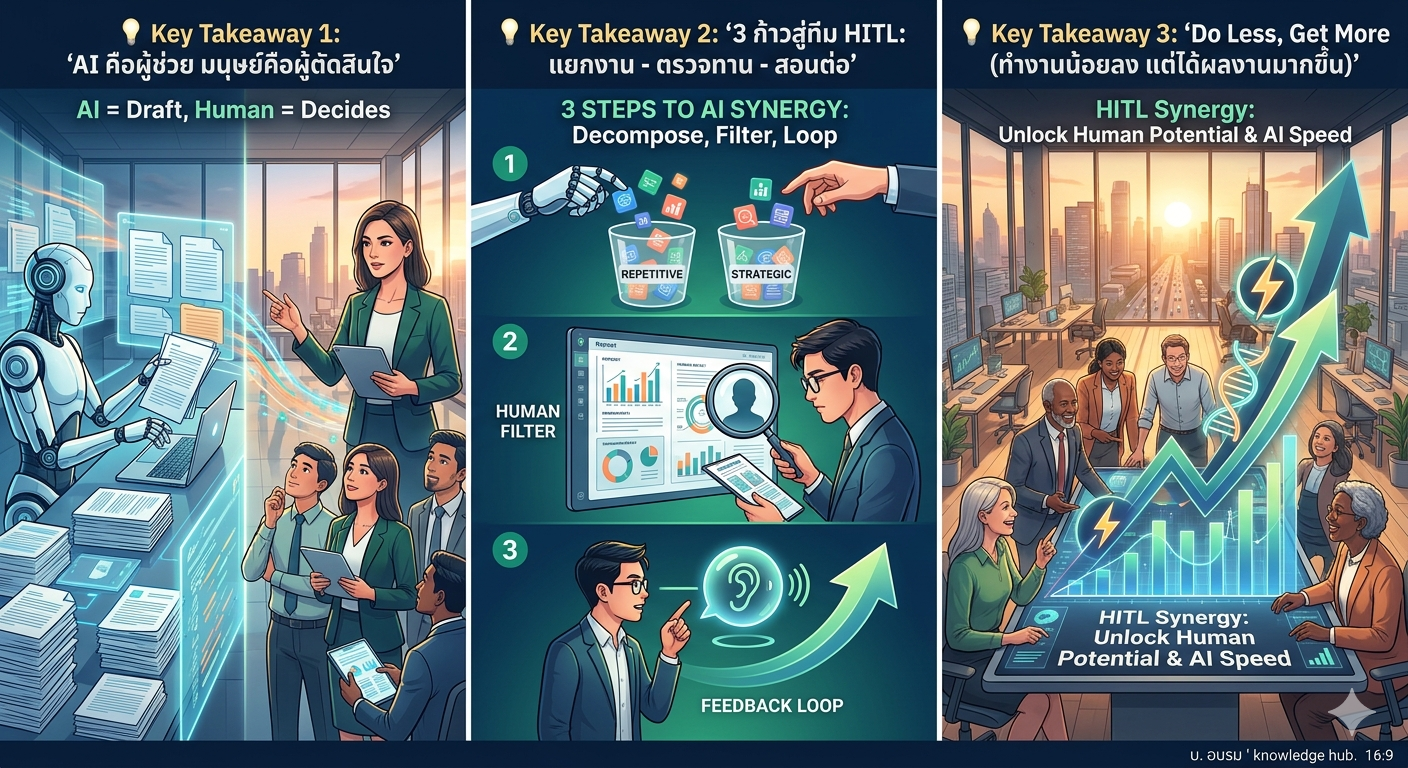 บริหารทีมให้ทัน AI: เทคนิค 'Human-in-the-Loop' ที่หัวหน้างานยุค 2026 ต้องรู้