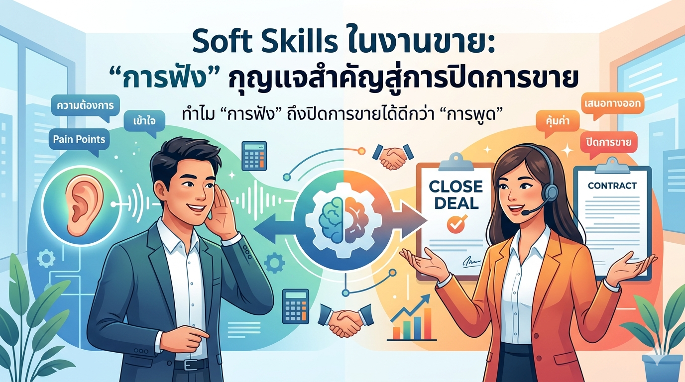Soft Skills ในงานขาย: ทำไม 