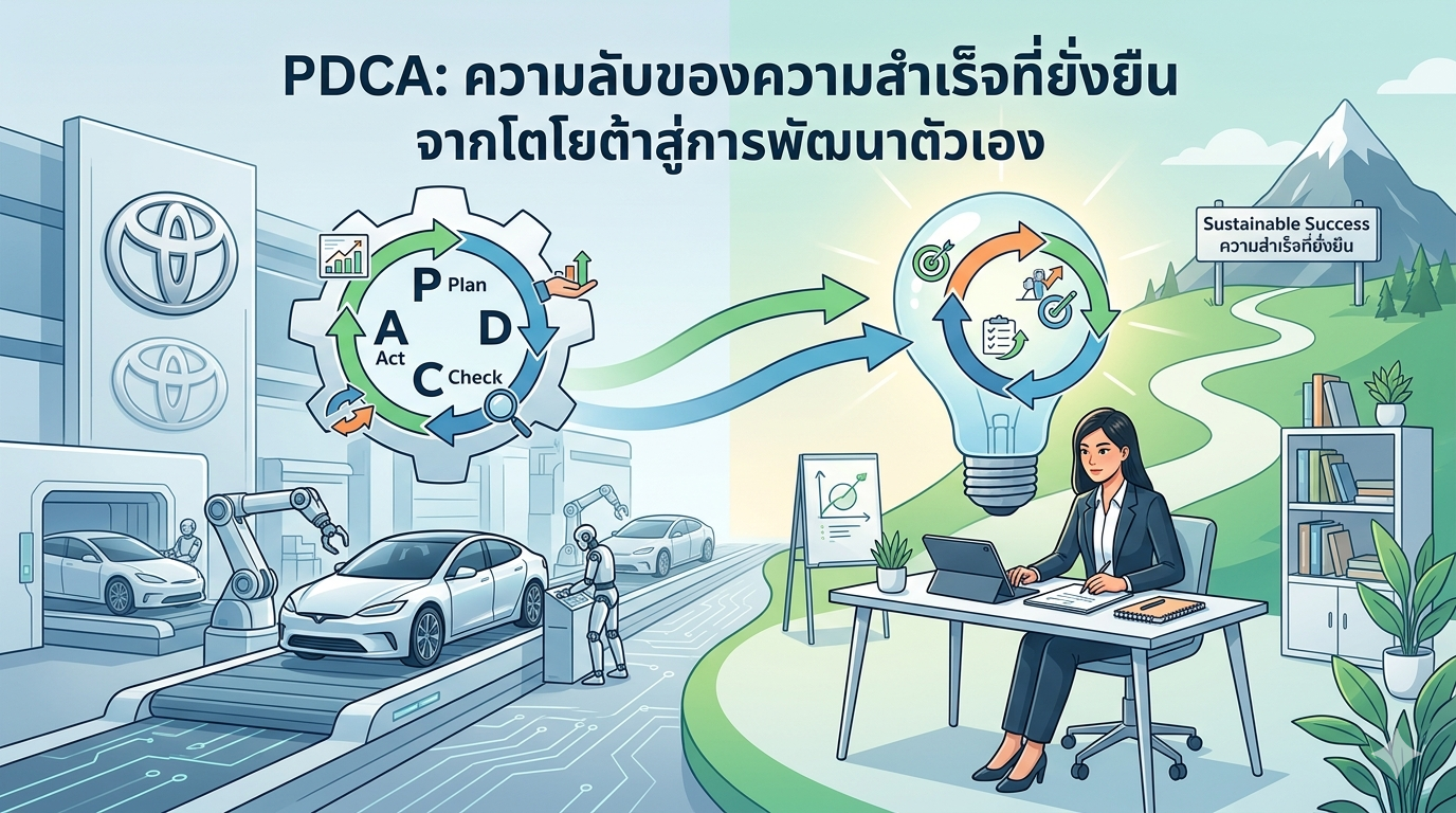 PDCA: ความลับของความสำเร็จที่ยั่งยืน จากโตโยต้าสู่การพัฒนาตัวเอง