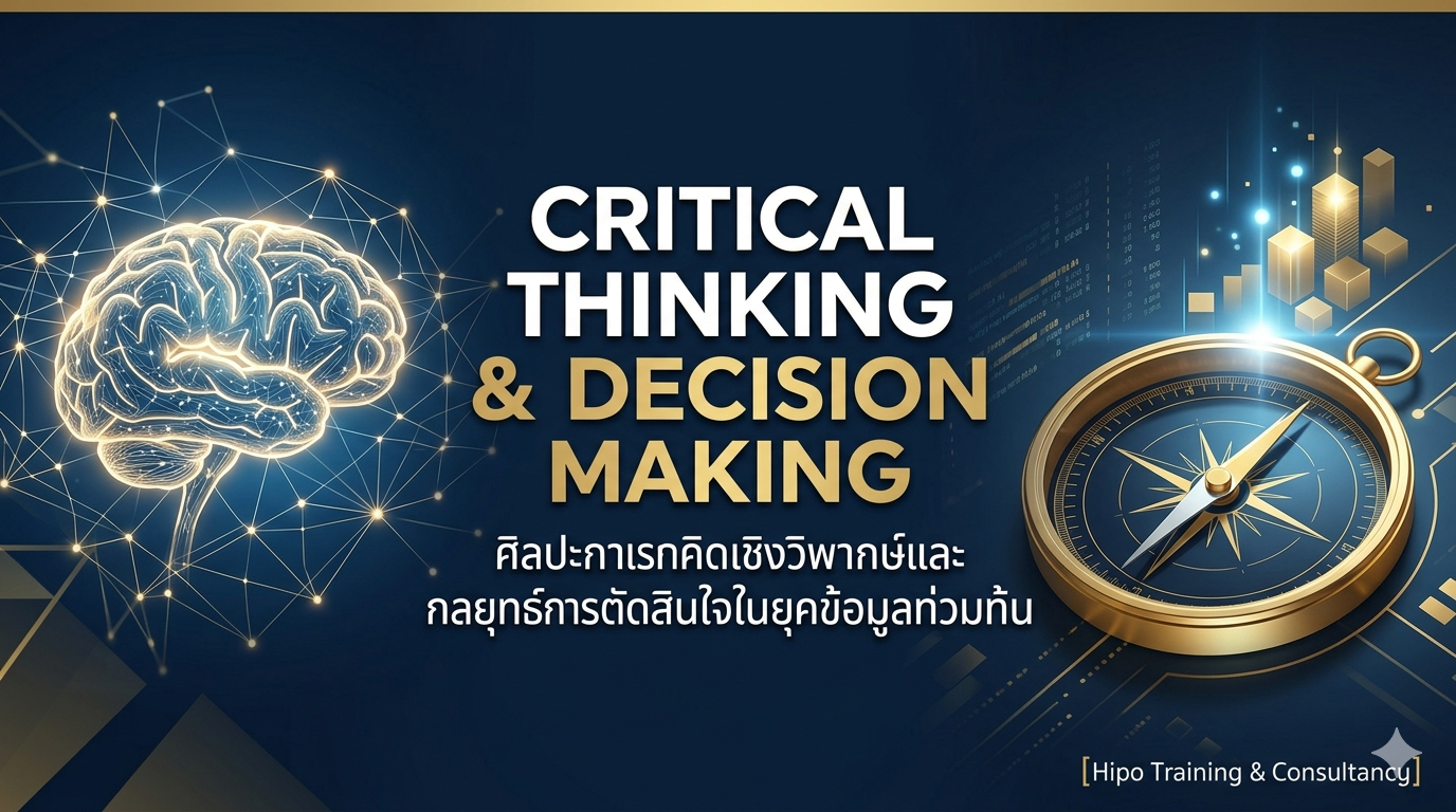 ศิลปะการคิดเชิงวิพากษ์และกลยุทธ์การตัดสินใจในยุคข้อมูลท่วมท้น
