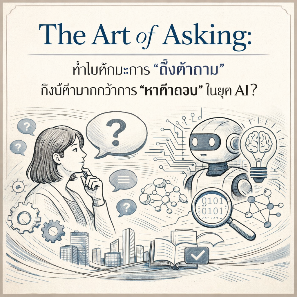 ทำไมทักษะการ 'ตั้งคำถาม' ถึงมีค่ามากกว่าการ 'หาคำตอบ' ในยุค AI?