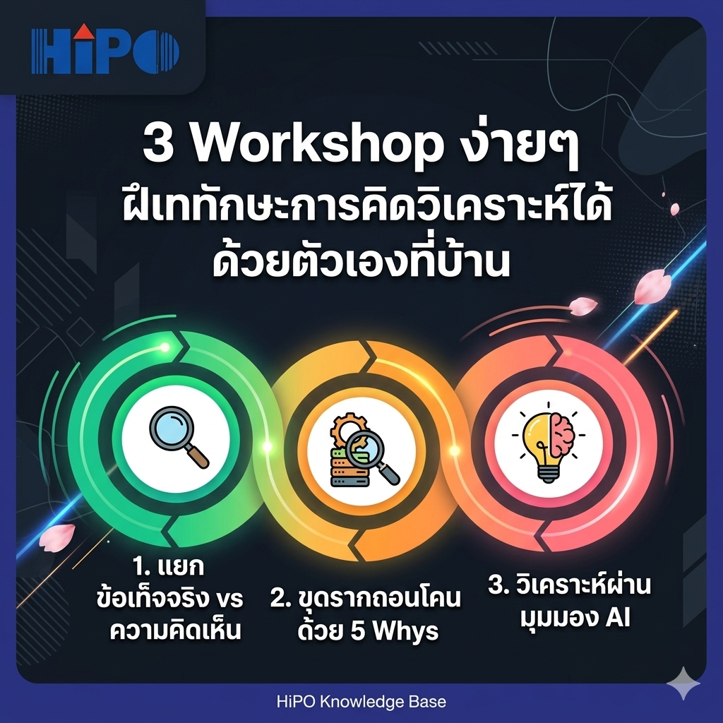 3 Workshop ง่ายๆ ฝึกทักษะการคิดวิเคราะห์ได้ด้วยตัวเองที่บ้าน