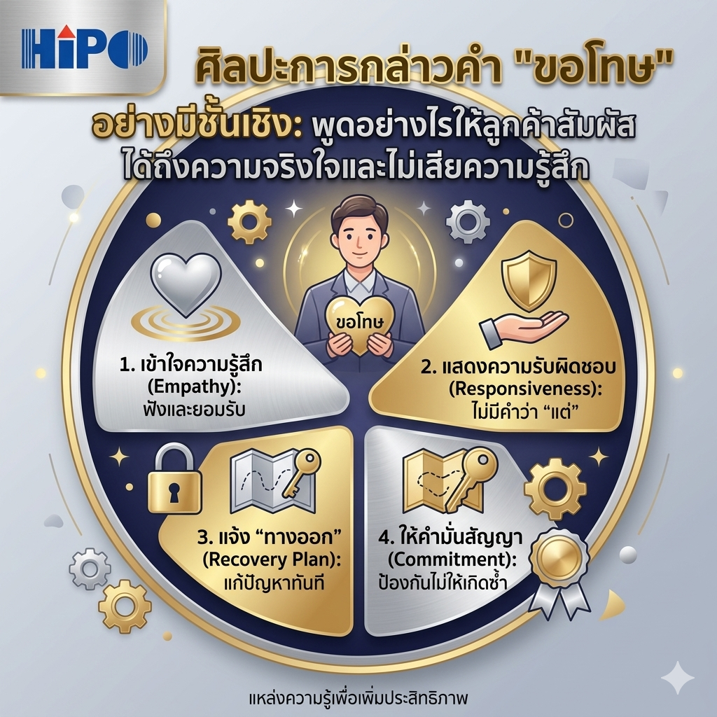 ศิลปะการกล่าวคำ "ขอโทษ" อย่างมีชั้นเชิง