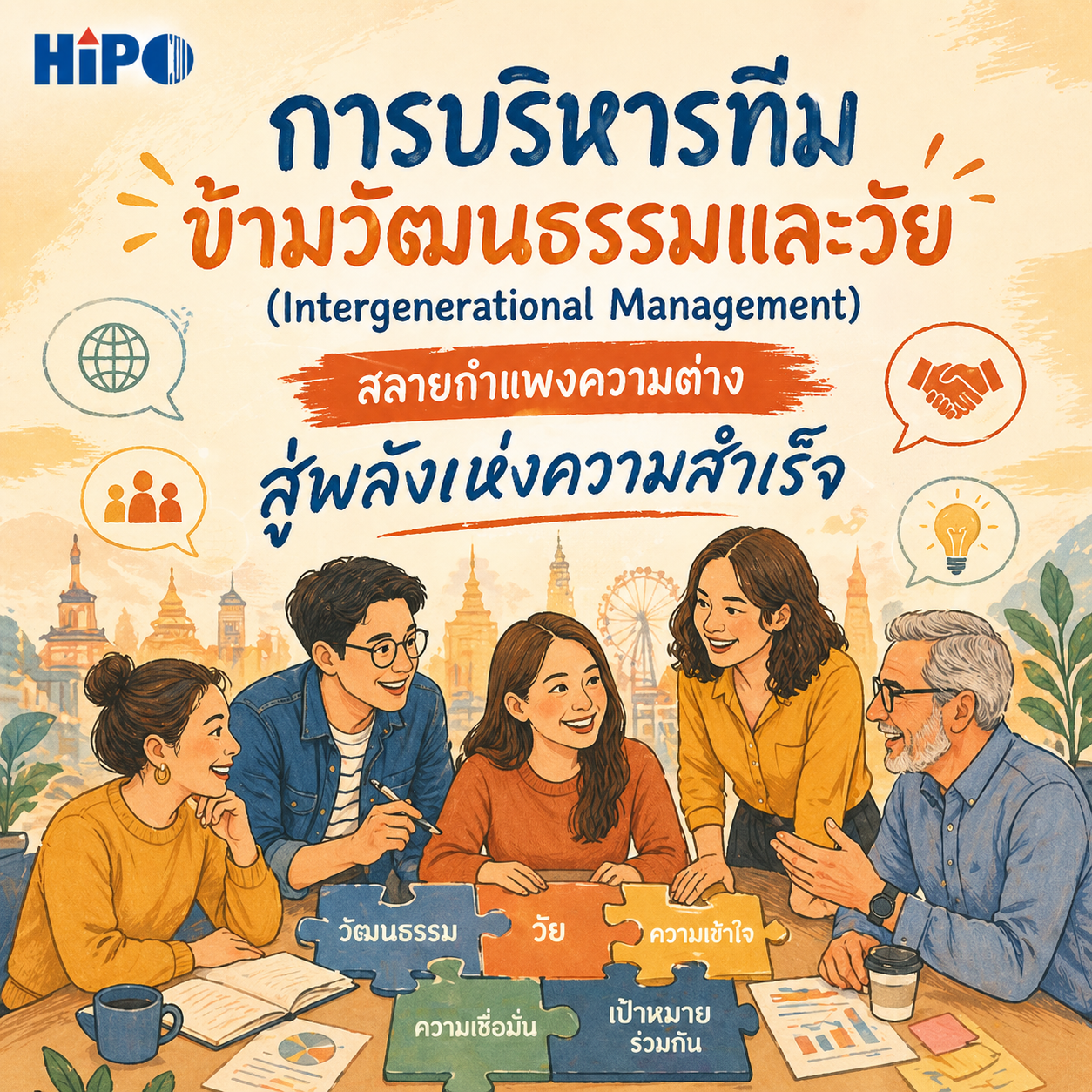 การบริหารทีมข้ามวัฒนธรรมและวัย : สลายกำแพงความต่าง สู่พลังแห่งความสำเร็จ