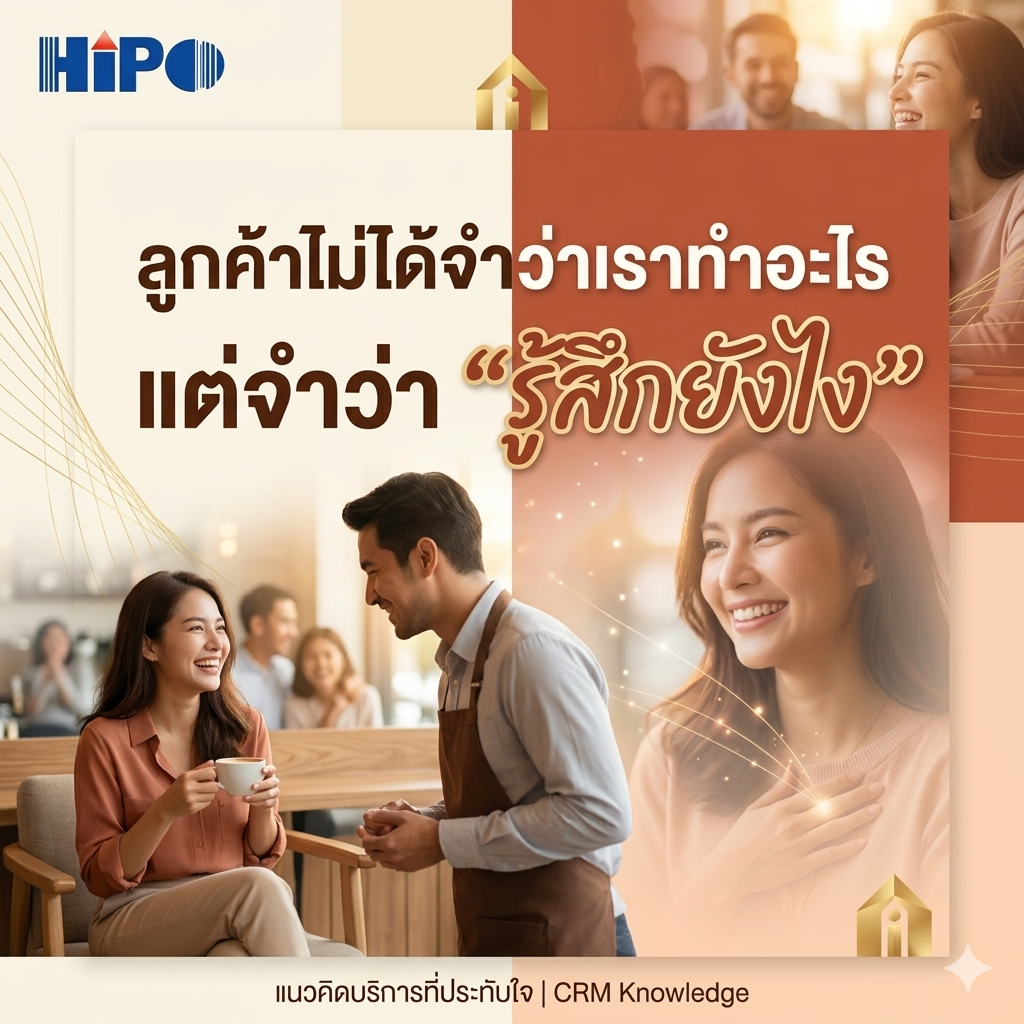 ลูกค้าไม่ได้จำว่าเราทำอะไร แต่จำว่า “รู้สึกยังไง”
